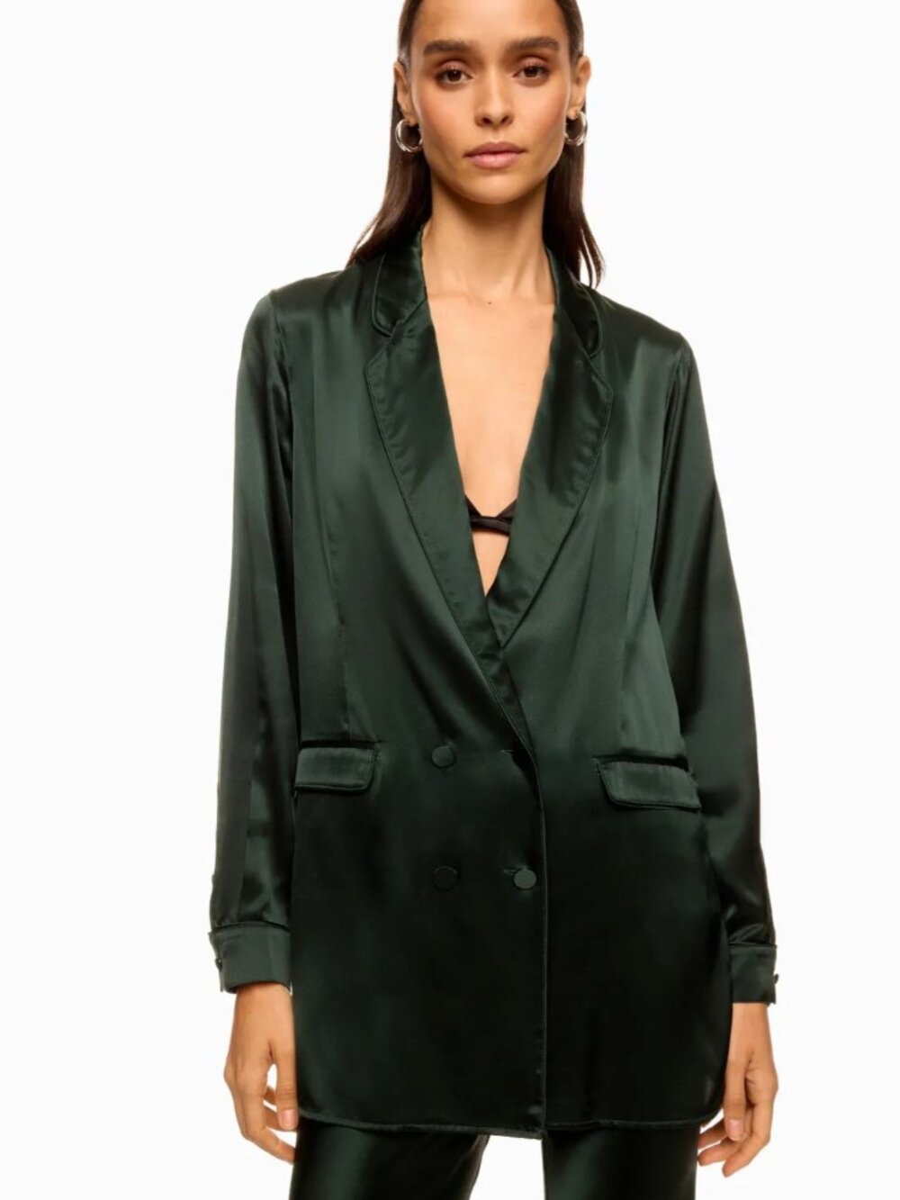 Silk Laundry Relaxed Blazer 100% Silk Size Large MSRP $345